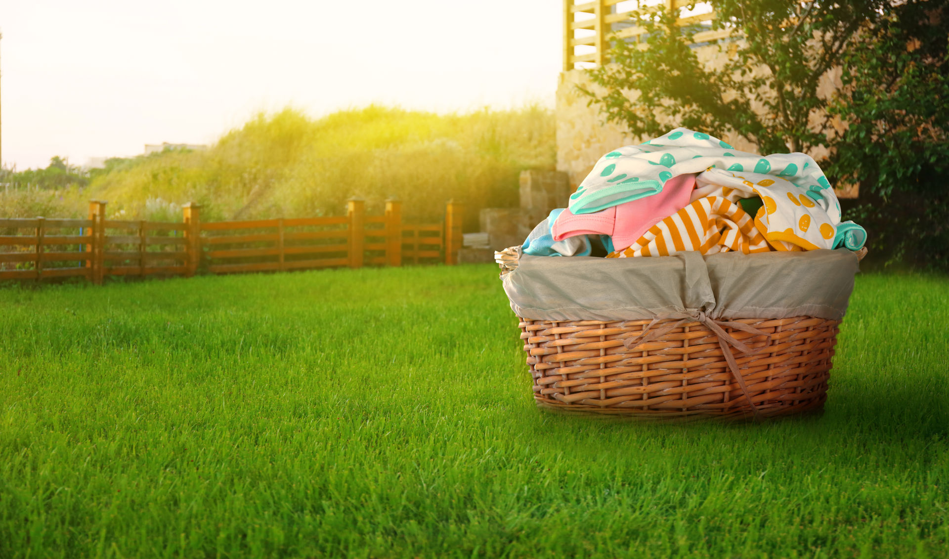 Outdoor Laundry Basket Shutterstock 624227924